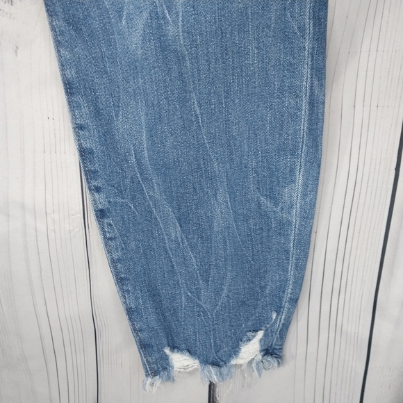 Loft Curvy High Waist Skinny Classic Blue Women's Jeans - Picture 6 of 13